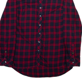TOMMY HILFIGER Womens Shirt Red Check Long Sleeve S