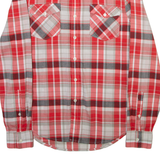 LEVI'S Mens Shirt Red Check Long Sleeve S