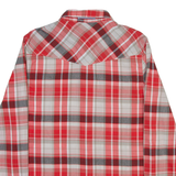 LEVI'S Mens Shirt Red Check Long Sleeve S