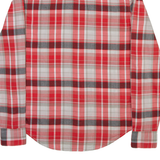 LEVI'S Mens Shirt Red Check Long Sleeve S