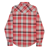 LEVI'S Mens Shirt Red Check Long Sleeve S