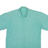 Mens Shirt Green Geometric M