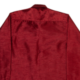 AMAZON Mens Plain Shirt Red Long Sleeve S