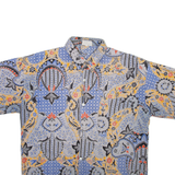 Mens Shirt Grey Crazy Pattern L