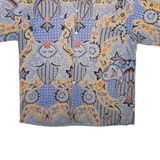 Mens Shirt Grey Crazy Pattern L