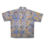Mens Shirt Grey Crazy Pattern L