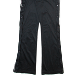 KAPPA Womens Track Pants Black Wide-Leg XS W26 L31