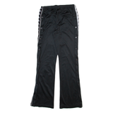 KAPPA Womens Track Pants Black Wide-Leg XS W26 L31