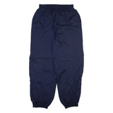 CHAMPION Mens Track Pants Blue Nylon Tapered XL W30 L32