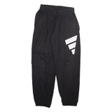 ADIDAS Mens Joggers Black Tapered S W26 L29