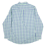 CHAPS Easy Care Mens Plain Shirt Blue Check Long Sleeve XL