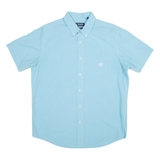 CHAPS Custom Fit Mens Plain Shirt Blue L