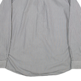 TOMMY HILFIGER Classic Fit Mens Shirt Black Striped Long Sleeve L