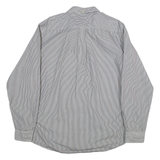 TOMMY HILFIGER Classic Fit Mens Shirt Black Striped Long Sleeve L