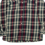 CHAPS Mens Shirt Black Check Long Sleeve XL