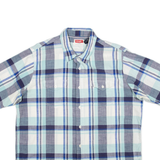 WRANGLER Mens Shirt Blue Check XL