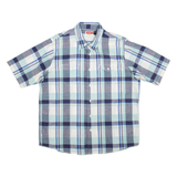 WRANGLER Mens Shirt Blue Check XL