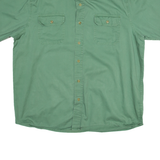 WRANGLER Mens Plain Shirt Green L