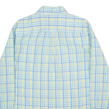 CHAPS Easy Care Mens Shirt Blue Check Long Sleeve M