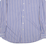 TOMMY HILFIGER Heritage Poplin Mens Shirt Blue Striped Long Sleeve XL