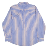 TOMMY HILFIGER Heritage Poplin Mens Shirt Blue Striped Long Sleeve XL