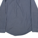 TOMMY HILFIGER Mens Shirt Blue Check Long Sleeve L