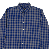 NAUTICA Mens Shirt Blue Check Long Sleeve L