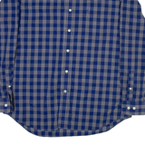 NAUTICA Mens Shirt Blue Check Long Sleeve L