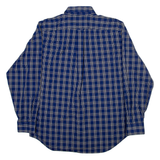 NAUTICA Mens Shirt Blue Check Long Sleeve L