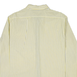 NAUTICA Slim Fit Mens Shirt Yellow Striped Long Sleeve XL