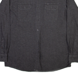 WRANGLER Mens Plain Shirt Grey Long Sleeve L