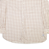TOMMY HILFIGER Mens Shirt White Check Long Sleeve XL