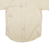 NAUTICA Mens Shirt Beige Crazy Pattern S