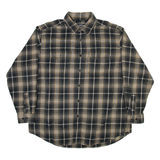 WOOLRICH Mens Shirt Grey Check Long Sleeve XL