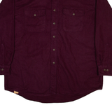 ST JOHN'S BAY Mens Plain Shirt Maroon Long Sleeve XL
