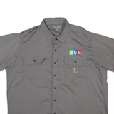CARHARTT BCS Mens Plain Shirt Grey 2XL