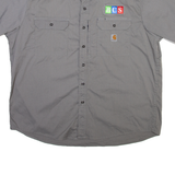 CARHARTT BCS Mens Plain Shirt Grey 2XL