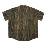 WHOA APPAREL Reabark Mens Shirt Brown Camouflage 2XL