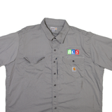 CARHARTT BCS Mens Plain Shirt Grey 2XL