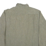 LEE Mens Shirt Green Check Long Sleeve L