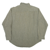 LEE Mens Shirt Green Check Long Sleeve L