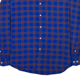 NAUTICA Slim Fit Mens Shirt Blue Check Long Sleeve XL