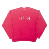DISNEY Mickey Mouse Womens Sweatshirt Red USA L