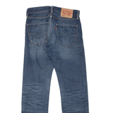 LEVI'S 513 Jeans Distressed Mens Blue Slim Straight Stone Wash W28 L30