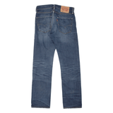 LEVI'S 513 Jeans Distressed Mens Blue Slim Straight Stone Wash W28 L30