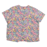 VIACOM COLETTE Womens Shirt Pink Crazy Pattern M