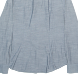 BANANA REPUBLIC Womens Plain Shirt Grey Long Sleeve S