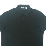 CALVIN KLEIN Mens Polo Shirt Black XL