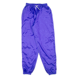 CEFIRO DESIGN Womens Track Pants Purple Tapered XL W26 L32