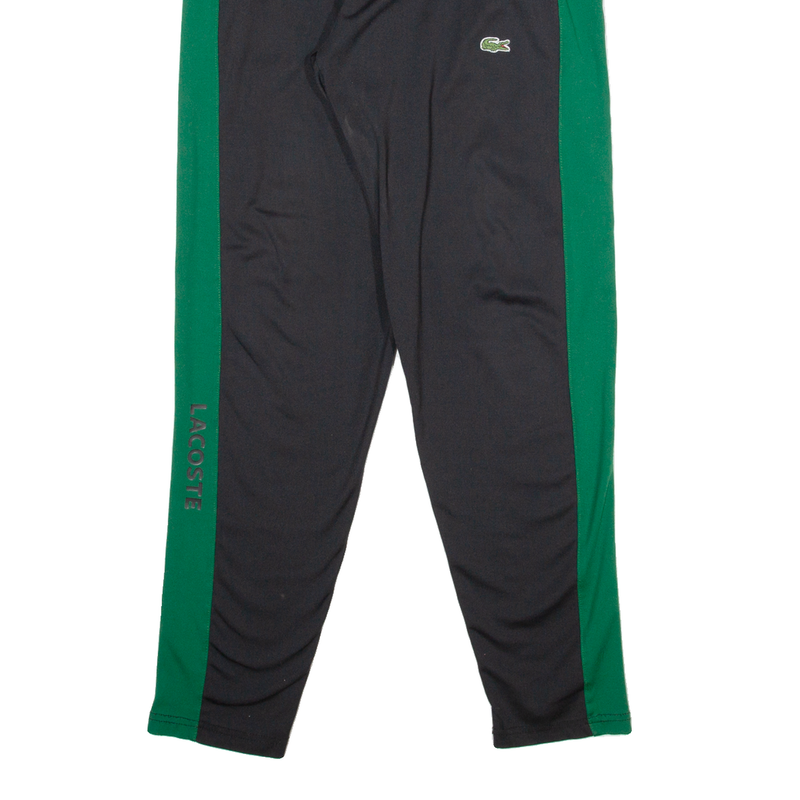 LACOSTE Womens Track Pants Black Tapered L W28 L29